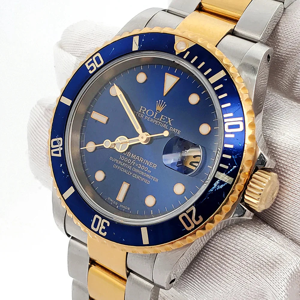 "Rolex watch Two tones. One legend. A bezel that moves with you."